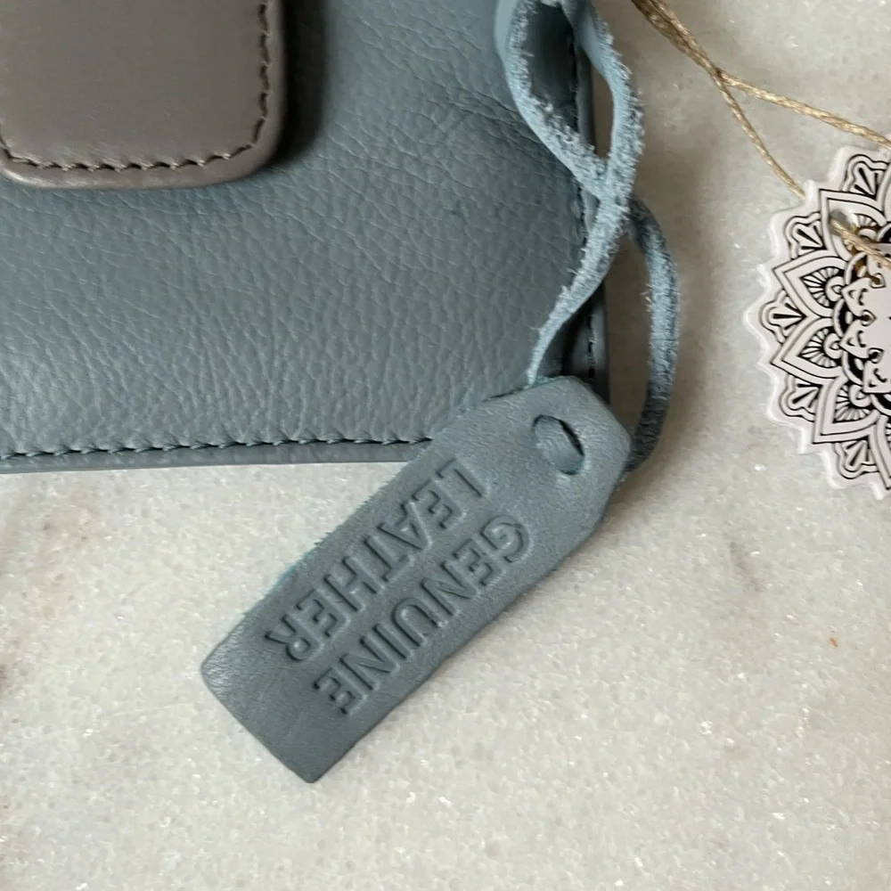 Mini Snap Wallet/Card Holder Genuine Leather India NEW